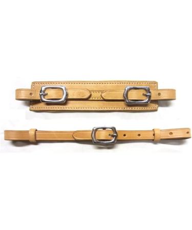 Buy PS Horse Articles Leather Noseband & Chin Strap Set - Soft Padded Natural Colour with Silver Fittings - International Shipping Available - Buy Online on SooperMarket.com