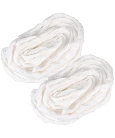 DOITOOL 2 Hairdressing Makeup Supplies White Absorbent Cosmetic