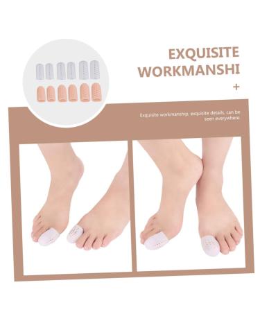 Healeved Silicone Toe Protector Caps - 6 Pairs | Thumb & Big Toe Sleeves for Bunion Relief | Gel Guards for Front Feet - Sebs Material - Buy Online on SooperMarket.com