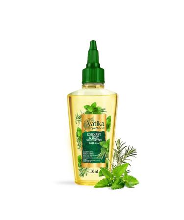 Vatika Afro Naturals Rosemary & Mint Restorative Hair Oil - 100 ml | Balances Soothes & Nurtures Hair With Natural Blend