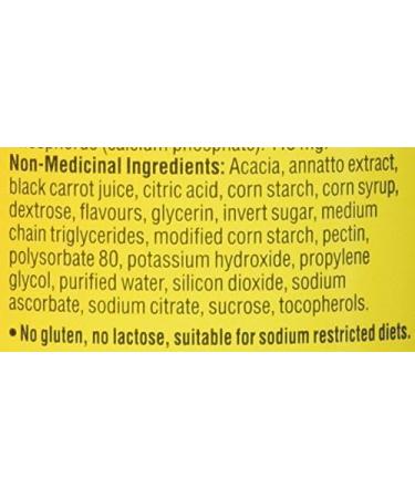 Caltrate Gummies Vitamin D and Calcium Supplement Gluten-Free Orange Strawberry and Cherry Flavour 50 Count Cherry Orange Strawberry 50 count (Pack of 1) - Buy Online on SooperMarket.com