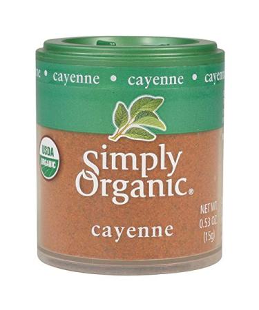 Simply Organic Ground Cayenne, Certified Organic | 0.53 oz | Pack of 6 | Capsicum annuum L.