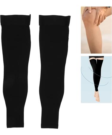 Calf Compression Stockings for Men - 23-32 mmHg Full Leg Sleeves for Varicose Veins Treatment (XL) - Footless High Compression - Buy Online on SooperMarket.com