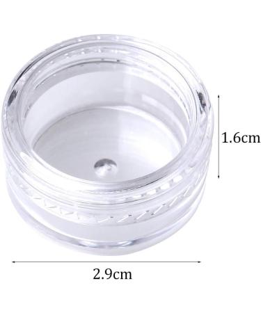 kuou 50 Pcs Empty Plastic Cosmetic Jars 5ml Sample Containers Pots Bottles with Clear Lids - Buy Online on SooperMarket.com