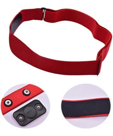 Yuandan Bluetooth Heart Rate Monitor Belt - Waterproof HR Sensor with Adjustable Replacement Tape - Compatible with ANT+ - Red - Buy Online on SooperMarket.com