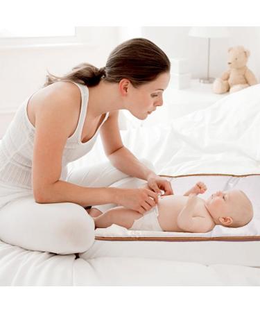 Portable Baby Wrap Pad & Diaper Changing Pad - Breathable Washable Reusable for Infants & Toddlers - Light Gray - Buy Online on SooperMarket.com