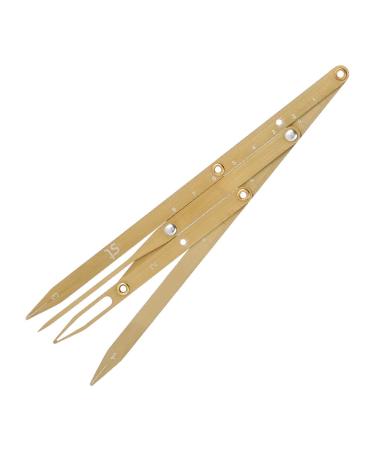 Golden Ratio Calipers - Stainless Steel Eyebrow Measuring Ruler | Flexible Mapping Tool for Permanent Makeup (Gold - Buy Online on SooperMarket.com