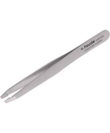 Faude Professional Tweezers for Precise Eyebrow Plucking - Stainless Steel & Silk Touch Coated | Perfect for Fine Hairs & Ingrown Hair - Buy Online on SooperMarket.com
