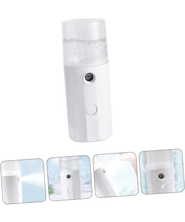 PLAFOPE 1pc Hydrating Instrument Cool Facial Mister Face Steamer Mini Mister Electric Mist Sprayer White Abs - Buy Online on SooperMarket.com