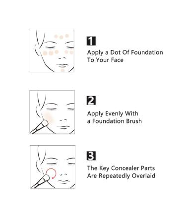 Flat Top Kabuki Foundation Brush for Liquid, Cream, Powder Makeup - Travel Size Blue Face Brush - Buy Online on SooperMarket.com