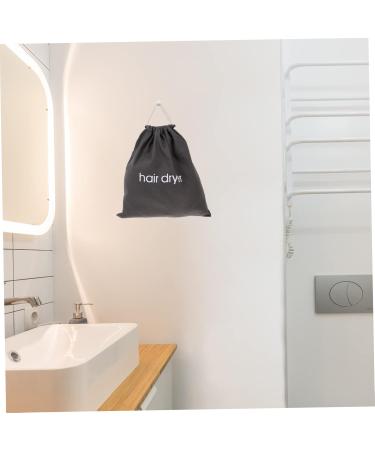 BELLIFFY 1pc Hair Dryer Storage Bag Storage Bags for Travel Hairdryer Bag for Women Travel Hair Dryer Canvas 33.00X30.00X0.50CM Dark Grey - Buy Online on SooperMarket.com
