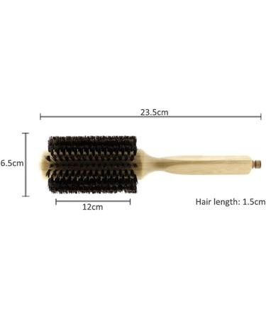 Comb Wood Handle Hair Round Brush Professional Hair Brush for Hair Cutting with Detachable Tail Round Comb for Hair Cutting wooden comb - Buy Online on SooperMarket.com
