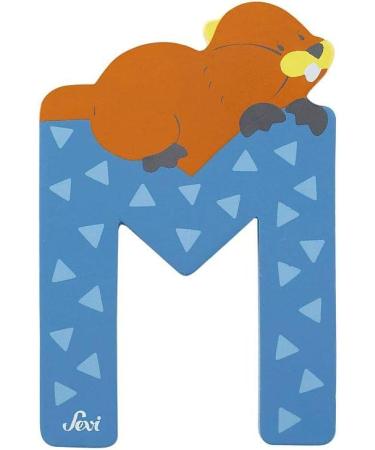 Sevi 83013 Animal Wooden Letters - Maltese Dog | 10 cm Blue Door Letters for Kids' Rooms | ABC Learning Toy & Educational Gift for Children 3+ - Buy Online on SooperMarket.com