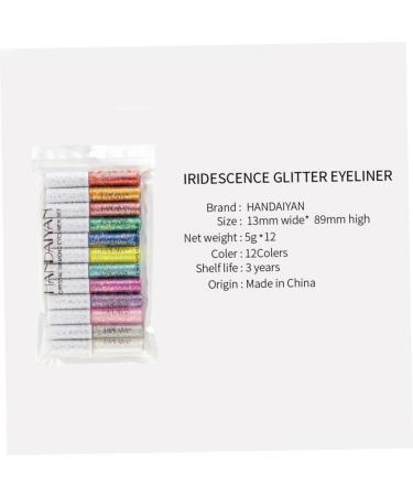 Mikinona 12pcs Liquid Eyeliner Eye Shadow Eyeshadow Glitter Eyeliner Shinny Eyeliner - Buy Online on SooperMarket.com
