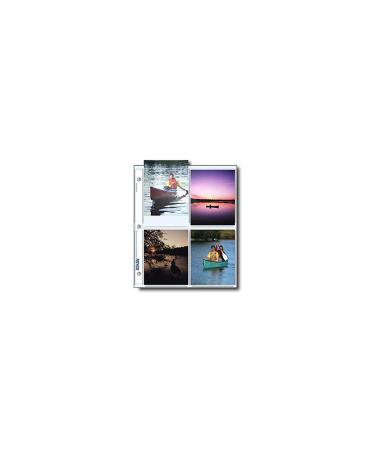 Print File Photo Pages Holds Eight 4x5" Prints, Pack of 25