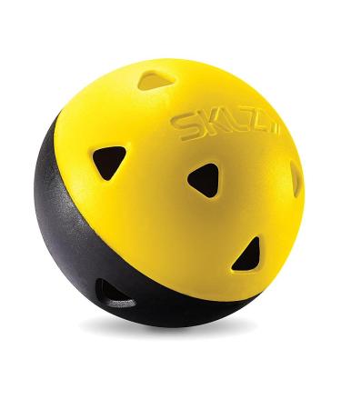 SKLZ Limited-Flight Practice Impact Golf Balls, 12 Pack,Yellow