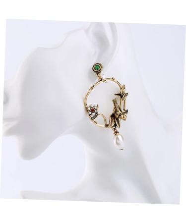 PACKOVE Circle Earrings Fashion Earrings Women Earrings Flower Earrings Vintage Accessories - Buy Online on SooperMarket.com