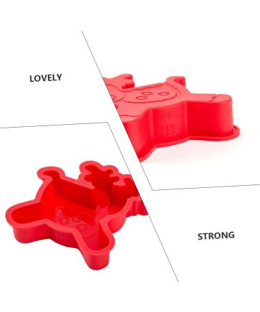 MAGICLULU 6 Pcs Baking Mold Silicone Candy Mold Candy Gummies Silicone Cake Mold Xmas Baking Xmas Silicone Gum Paste Molds Christmas Fondant Silica Gel Dessert Child Household - Buy Online on SooperMarket.com