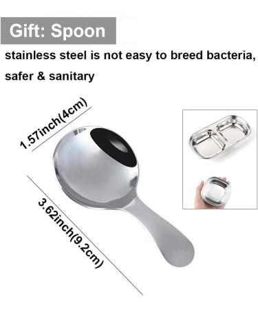 HanryDong Small Animal Stainless Steel Bowl 4 in 1 Hamster Feeder for Water and Food Cage Pet Small Dish for Rabbit/Guinea Pig/Hedgehog/Mice/Chinchilla/Kitten (4 in 1 bowl) - Buy Online on SooperMarket.com