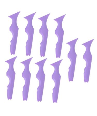 MAGICLULU 10 Pcs Silicone Beauty Ruler Eyeliner Pencil Eyelash Tool Eyebrow Guide Stencils Bevel Shield