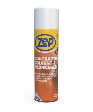 Zep Contractors Solvent & Degreaser 500ml - Glue Remover Silicone Sealant Remover Super Glue Remover Solvent Cleaner Glue Remover Solvent Sticky Stuff Remover Tar and Glue Remover