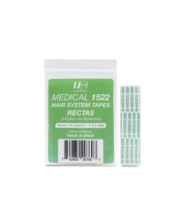 Hypoallergenic Luxhair Medical 1522 adhesive tapes for attaching wigs and extensions.Duration 2 days.Skin -friendly double -sided glue straight 1 pack