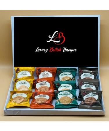 Walkers Assorted Shortbread Variety Mini Packs Biscuits 12 Twin packs x 25g in luxury british hamper big box Perfect for Gifting Treat Congratulations Thankyou Celebration and Christmas