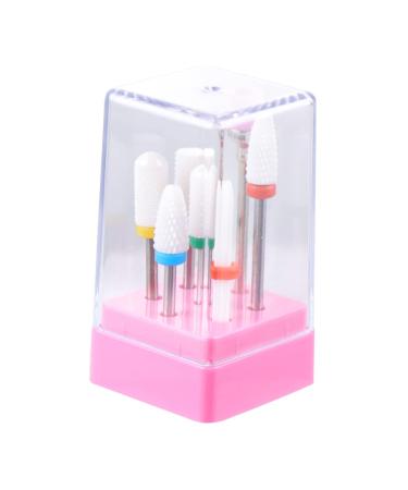 minkissy 1 Set Nail Art Grinding Head Toenail Sanding Head Acrylic Nails Buffer Bit Carbide Cuticle Cleaner Ceramic Polishing Bits Nail Drill Replacement Bits File To Rotate Tungsten Steel 3 3 6cm Assorted Color As Shown 2