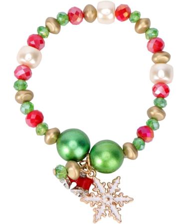 ABOOFAN 3 Pcs Christmas Bracelet Snowflake Candy Beaded Bracelet Christmas Stocking Stuffers Charms Party Wrist Charms Charm Bracelets Fashion Beaded Bracelet Alloy Beads Jewelry - Buy Online on SooperMarket.com