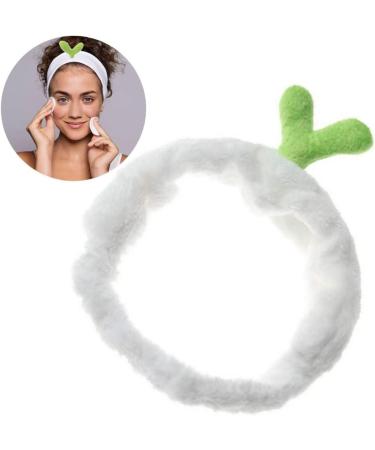 Makeup Headband Elastic Sprout Head Wraps Face Washing Hair Bands White shower head wraps - Buy Online on SooperMarket.com