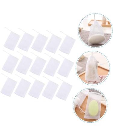 BELLIFFY 100 Pcs Soap Foam Net Foaming Nets Bar Soap Saver Pouch Foam Exfoliating White or - Buy Online on SooperMarket.com