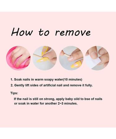 Dark Rose Pink Coffin False Nail Tips - 24pcs Glossy Acrylic Press On UV Fake Nails | Salon-Quality Full Cover with Glue Sticker | L5578 - Buy Online on SooperMarket.com