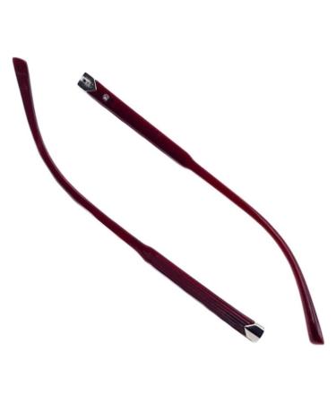 Ranara replacement glasses end tips glasses legs glasses accessories 1 pair of red plastic goggles-temporal computing glass frame frame ironing repair