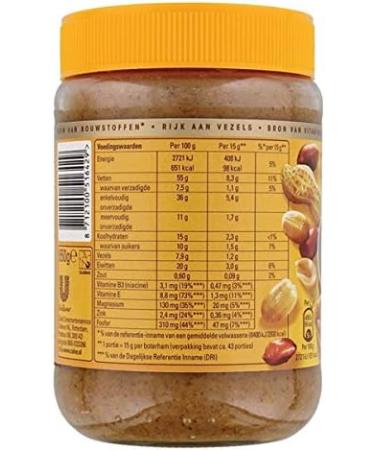 Calve Pindakaas met Noot (Peanut Butter with Chunks of Nuts) 3 Jars x ea 12.3oz/350gr by Calve - Buy Online on SooperMarket.com