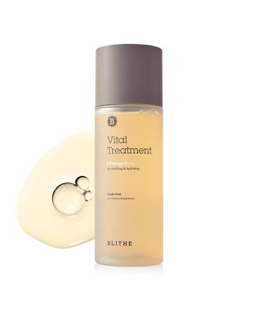BLITHE Vital Treatment 5 Energy Roots Face Toner for Damaged Dry Skin - Facial Essence with Red Ginseng & Burdock for Plump & Healthy Skin Complexion Korean Beauty Vitalizing & Hydrating 5 Fl Oz