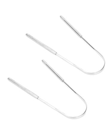 U Shaped Stainless Steel Tongue Scraper Bad Breath Removal Oral Health Protection Tongue Cleaner