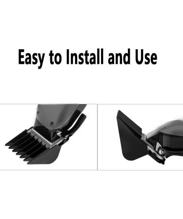 Andis Clipper Guards Set - Kaynway Professional Upgrade Magnetic Comb Guides for Andis Master Clipper 10PCS (Black) - Buy Online on SooperMarket.com