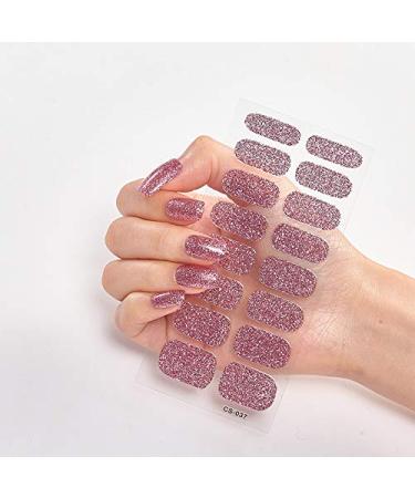 8 Sheets 128 Pieces Full Cover Nail Art Stickers - Self-Adhesive Solid Color Strips for Women | Real Nail Polish Decal Strips - International Shipping Available - Buy Online on SooperMarket.com