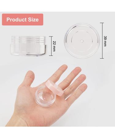 24-Pack Mini Pink Lip Balm Jars - Empty Plastic Cream Cans for Travel Cosmetics and Nail Art - Perfect for Creams Lotions & Masks - Buy Online on SooperMarket.com
