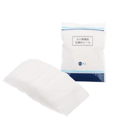 Healeved 8pcs Cotton Pad Eye Cleaning Wipes Babywipes Face Pads Cosmetic Accessories Facial Washing Pads Holiday 11x10cm White 1 Count (Pack of 1) White