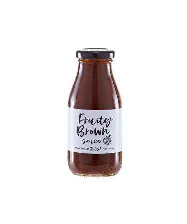 Hawkshead Relish Company Fruity Brown Sauce - Handmade with Tomatoes Onions Raisins Tamarind & Dates | Great Taste Award Winner | Preservative & Gluten-Free | Suitable for Vegetarians & Vegans - 280g