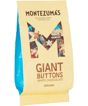 Montezuma's Giant Creamy White Chocolate Buttons 180g - Gluten Free & Organic - Buy Online on SooperMarket.com