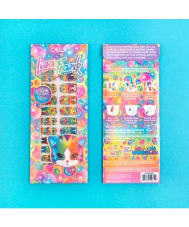 ORLY x Lisa Frank Gel Nail Wraps | Kitten Bubbles Design - Buy Online on SooperMarket.com