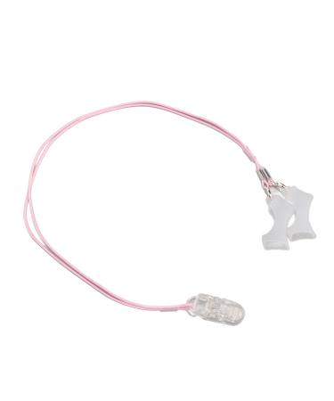 Hearing aid clip large stylish hearing aid straps multifunctional pink cord for on the go (binaural)