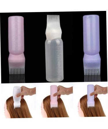 Hair Coloring Applicator Wurzel Kamm | 120ml Pink Dye Comb & Brushes - Perfect for Easy Application - Buy Online on SooperMarket.com