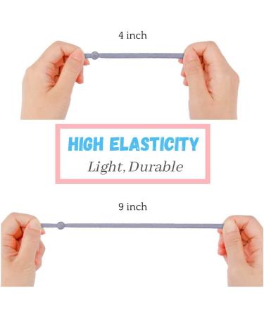 HomyBasic 150 Pcs Adjustable Elastic String for Masks 1/4 inch Mix-Rainbow - Soft Stretch Cord for Sewing Mask - Buy Online on SooperMarket.com