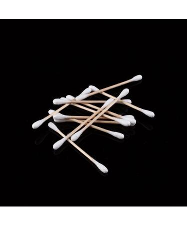 High-Quality Wooden Cotton Swabs - 80 Pack Double Headed for Makeup Ear Cleaning & More - Buy Online on SooperMarket.com