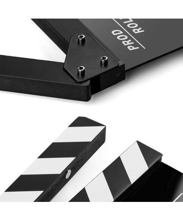 Sedremm Dry Erase Director's Film Movie Clapperboard Slate for Film TV MovieCut Action Scene (10x12in/24.5x30cm) White Clapboard and Colorful Stick - Buy Online on SooperMarket.com