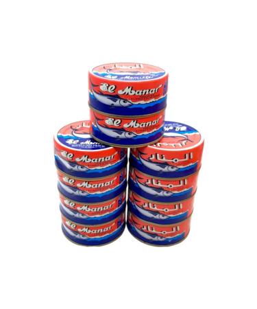 10x high -quality whole tuna in native olive oil from Tunisia 160g |100% natural olive oil |Juicy and delicate taste 10x160g (1600g) tuna 16 g (10 pack)