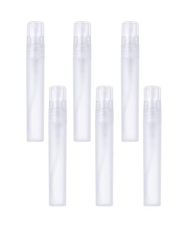 IRYNA 6 Pieces 8ML Empty Spray Bottle Plastic Fine Mist Small Spray Bottle Refillable Atomiser Travel Bottle Sets for Women Men Cleaning Cosmetic Perfumes